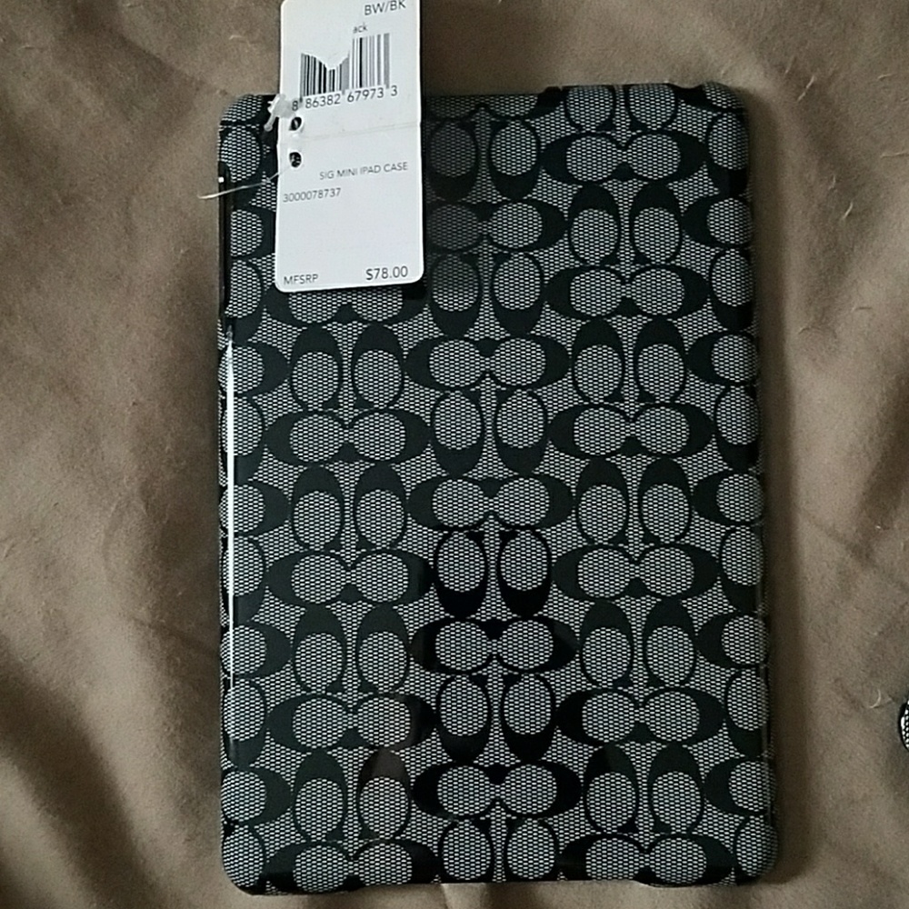 Coach mini iPad case